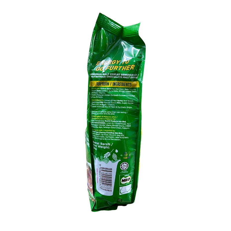 Factory Wholesale Nutrition MILO Cocoa Powder Refill Pack 1KG An Delicious Chocolate Malt Beverage