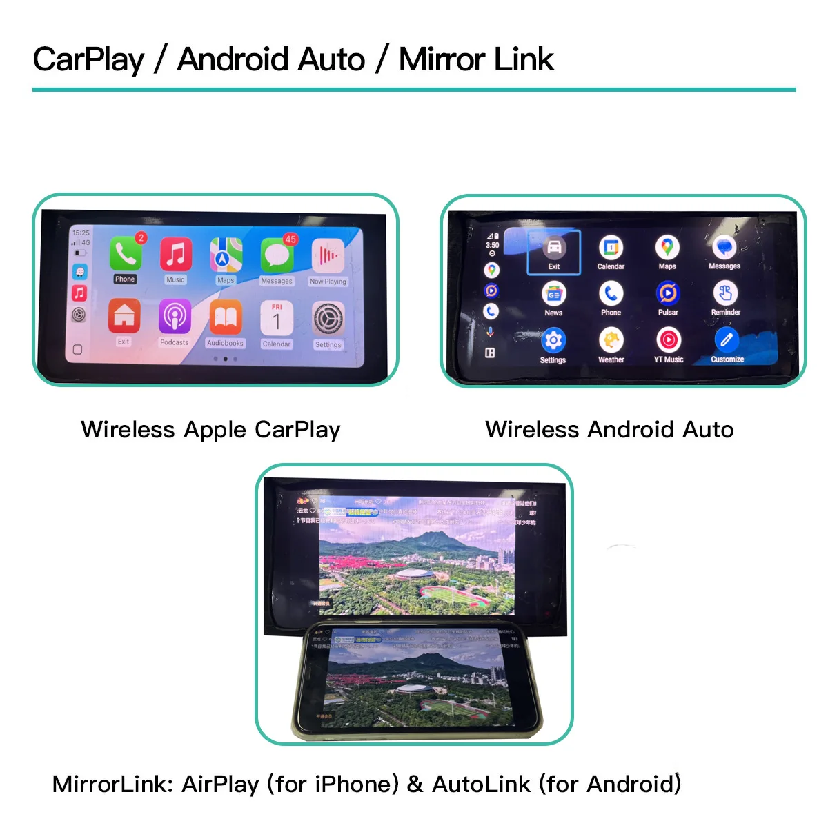 Wireless Audi Q7 Decoder  for Audi A4/A4L/A5/Q7 NEW 2014-2019 System MIB2 with Carplay/Android Auto/AirPlay etc.