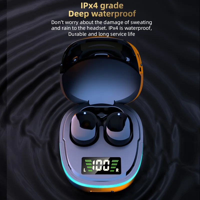 New G9S headset Binaural Call Phone Headset Bt Wireless Earphones Power displays for Music