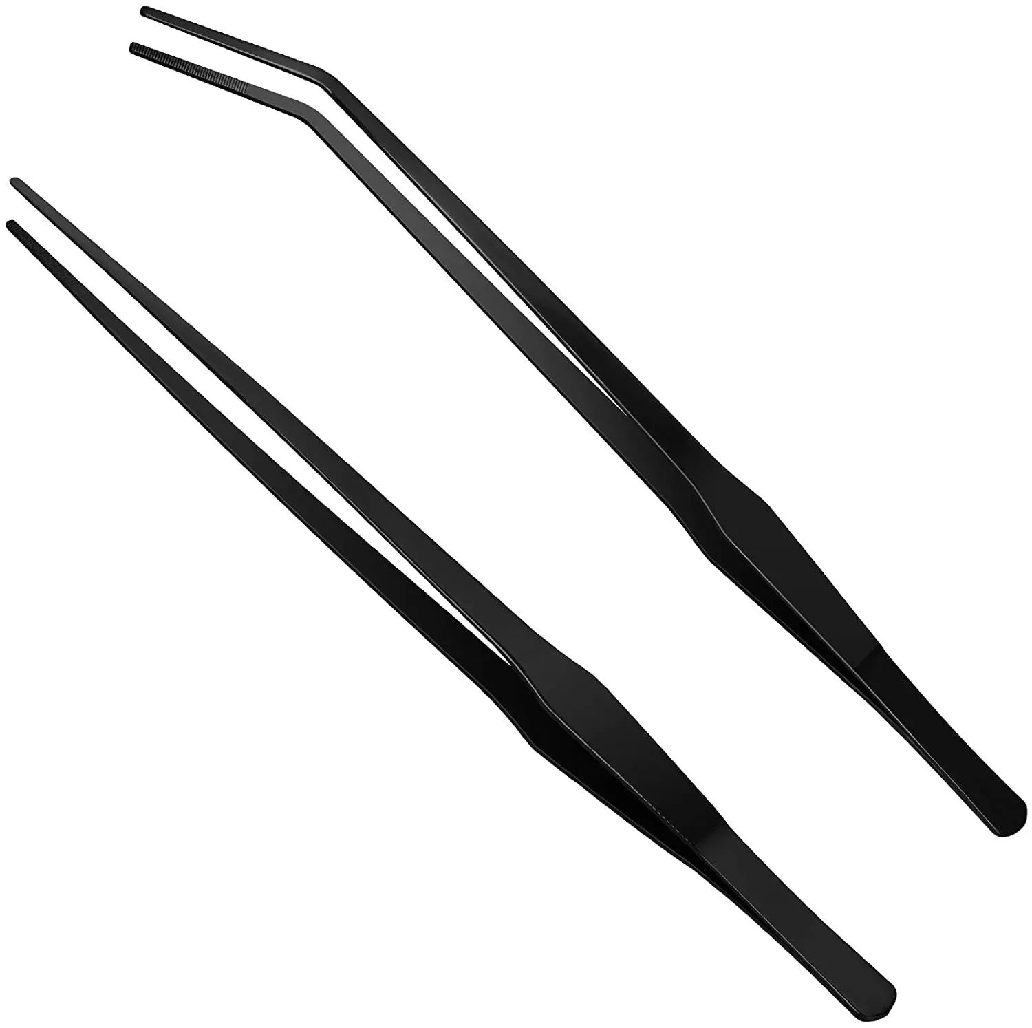 10,6 дюймов ложки с длинной ручкой, Аквариум пинцет Щипцы 2 шт нержавеющая сталь прямые и изогнутые пинцеты для резервуар для завода