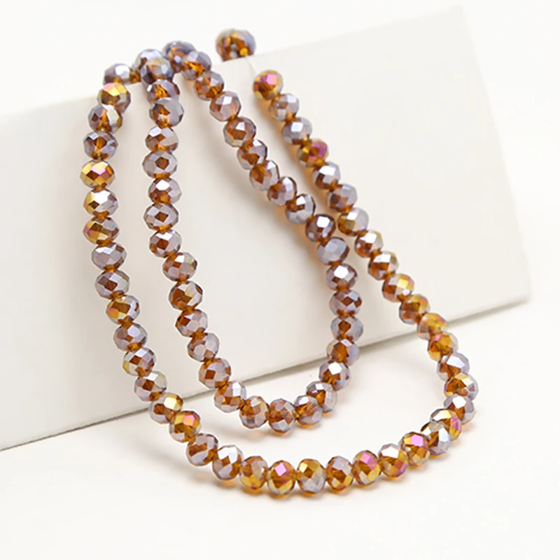 Wholesale Jewelry Beads Champagne Glass Beads for Jewelry Making