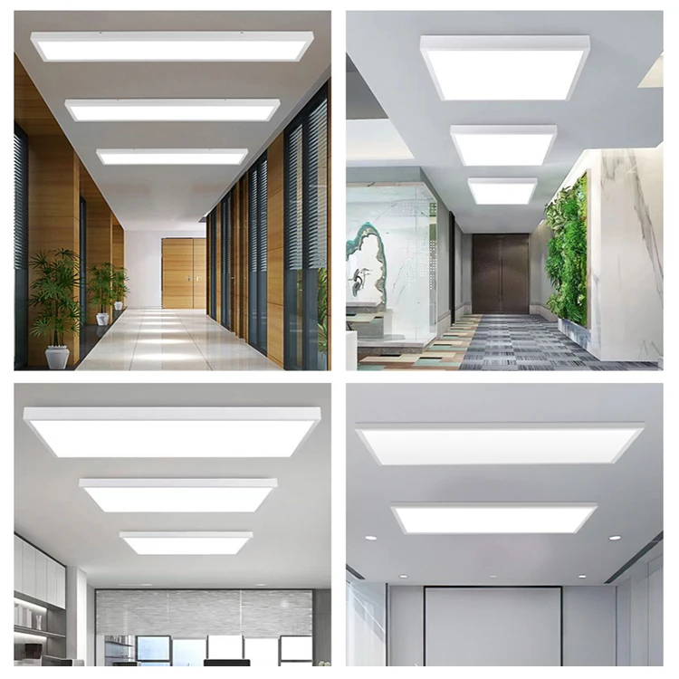 High Effect RA80 Aluminum PMMA Cover Suspension Ceiling Surface 30w 36w 40w 72w Square Led Backlit Panel Lamp