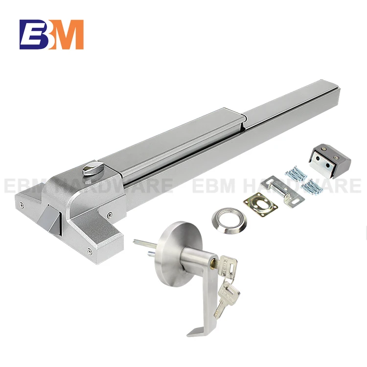 80cm Exit door push bar panic exit device with lever handle Emergency push bar panic lock Fire door anti panic bar