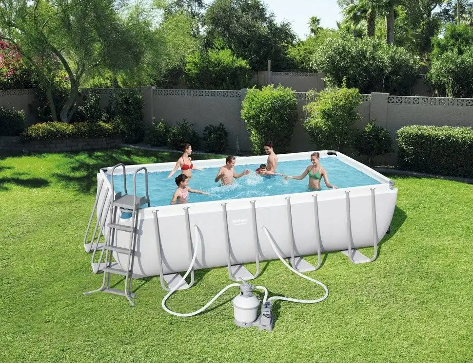 Bestway 56671 Rectangular Bracket Pool Set frame swimming pool