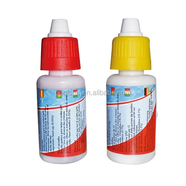 Test Kit Refill Bottles (20cc) PH Chlorine Water Quality Test Kit