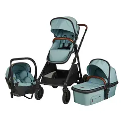 Top Quality Baby Stroller 3 In 1 Custom Style Twins Baby Pram Factory Supplied Mama Pushchair