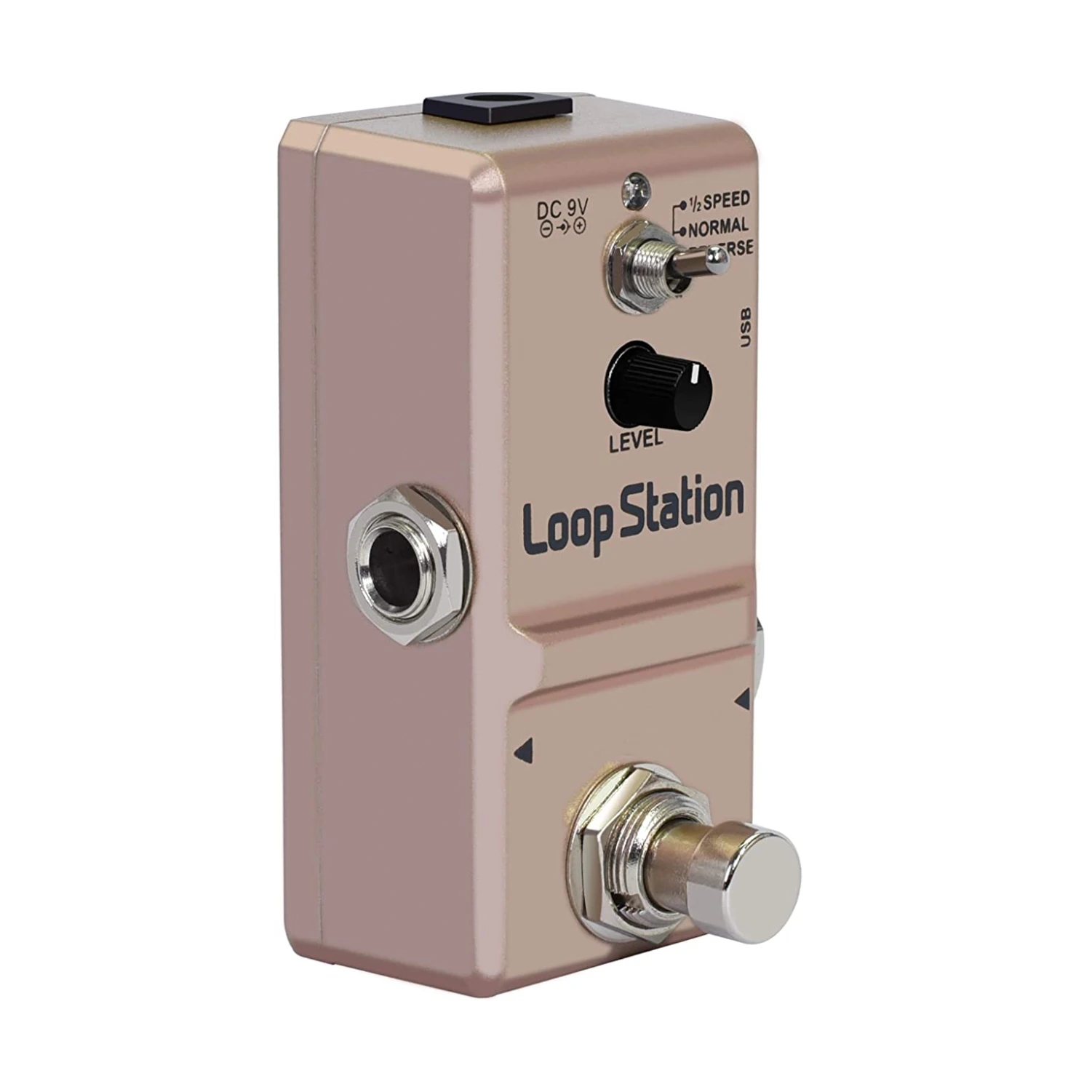 HOTSELL Loop Station Looper Effects Pedal Unlimited Overdubs 10 Minutes of Looping, 1/2 time, and Reverse