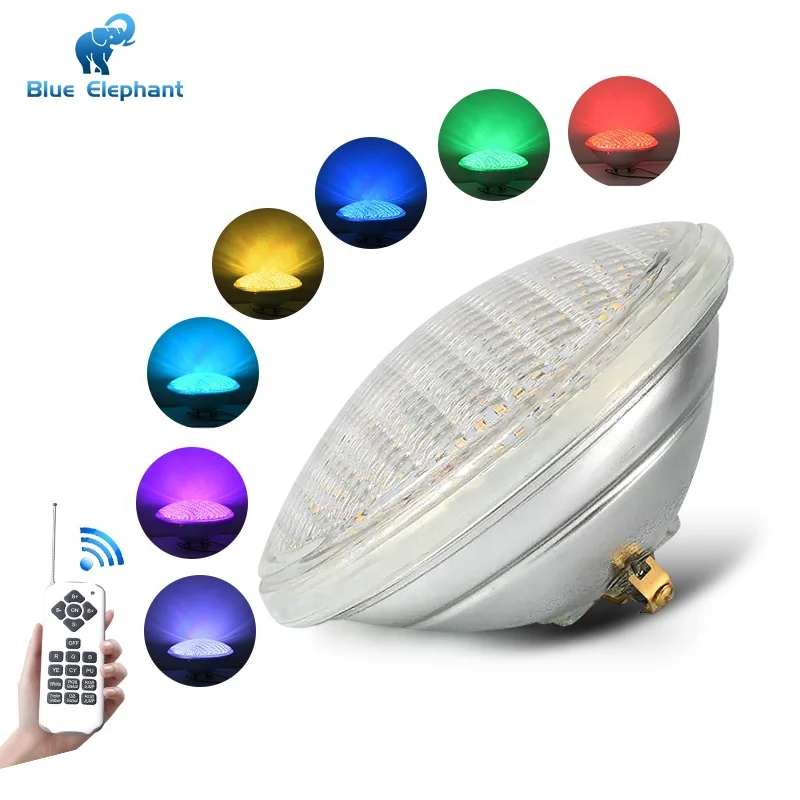 Blue Elephant Glass Par56 Pool Light Replacement Par 56 Led Lamp Led Light Source Waterproof Swimming Pool Lamp