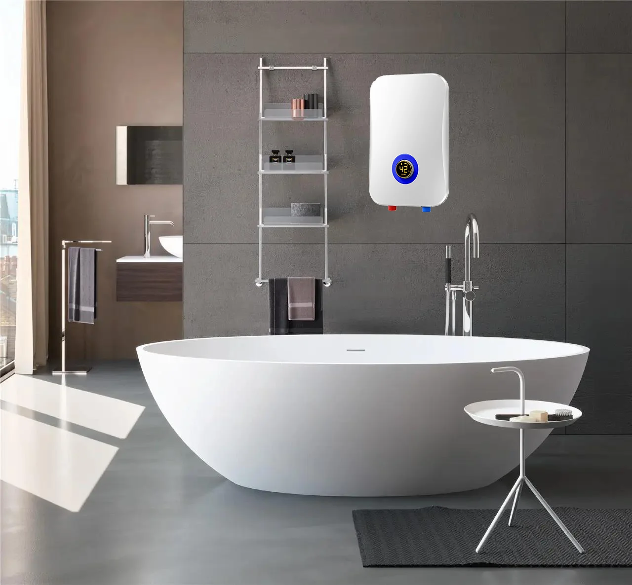 Energy-saving  Hot Selling Mini Bathroom Shower Tankless Water Heater Geyser Instant Electric Water Heater