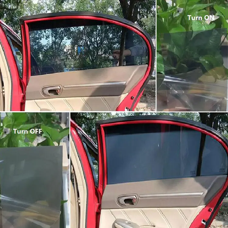 PDLC Car Window Privacy Film Auto Grey PDLC Film Smart Tint Switchable Electric White Dimming Glass Electronic Film for Vehicles