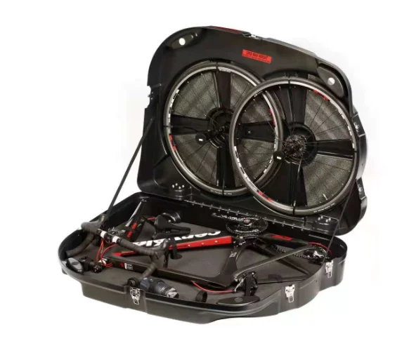 bike transport bag almost all bikes (incl separate compartment for wheels FORK MOUNT