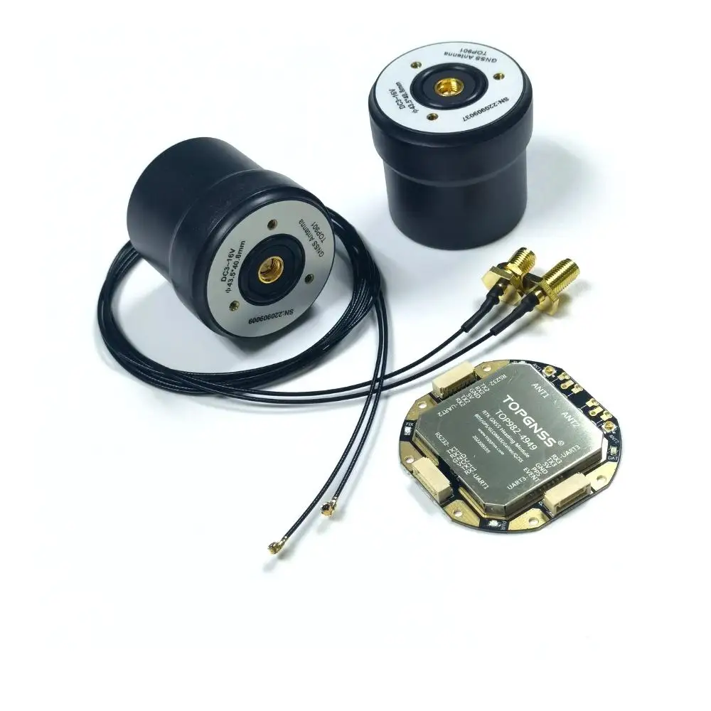TOP982-4949 Positioning and Heading RTK high precision 9-36V GNSS module antenna Spiral antenna L1 L2 L5 UART or RS232 TOPGNSS