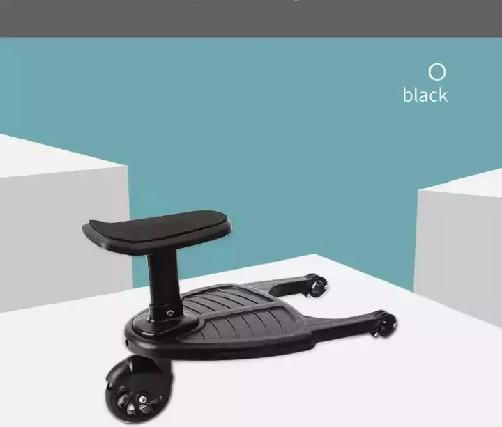 2 in 1 Baby Stroller Kid Board Comfort Wheeled Board with Detachable Seat Glider Ride On step Board