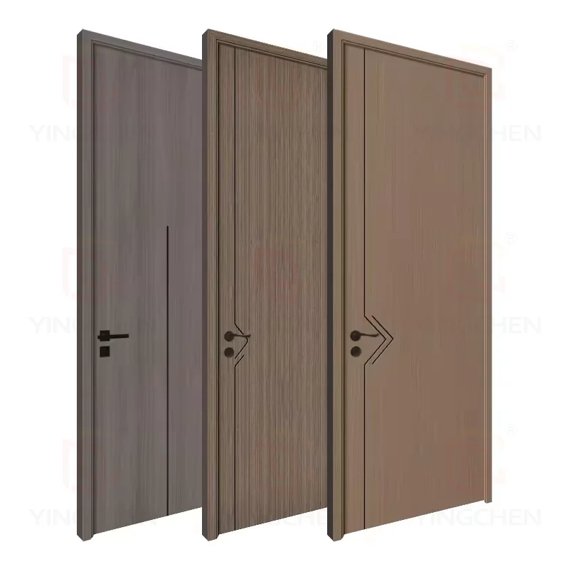 European lacquered internal door internal pre hung anthracite doors for hotel fireproof Chinese internal doors for apartment