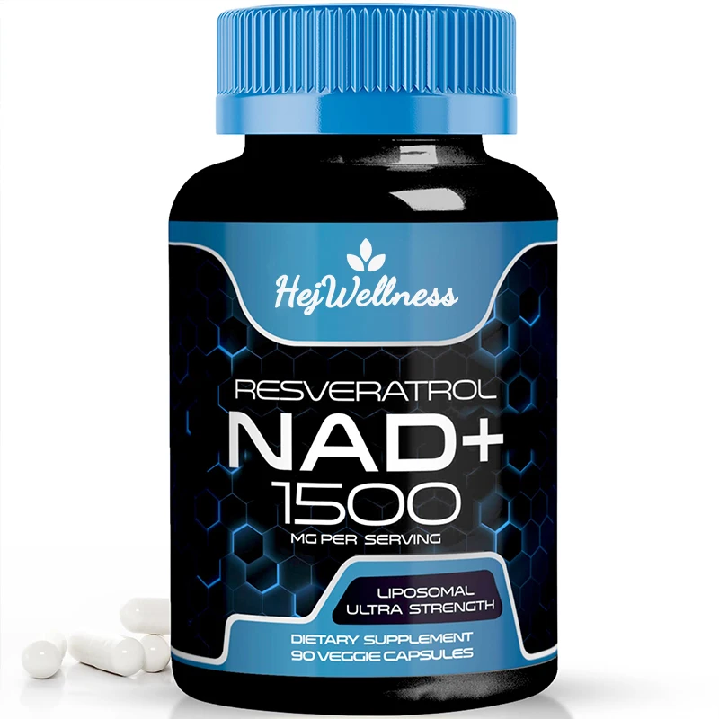 Nad Resveratrol Capsule Supplement Liposomal Nad Nicotinamide Riboside Support Cellular Dna Nad+ Capsules Health Product