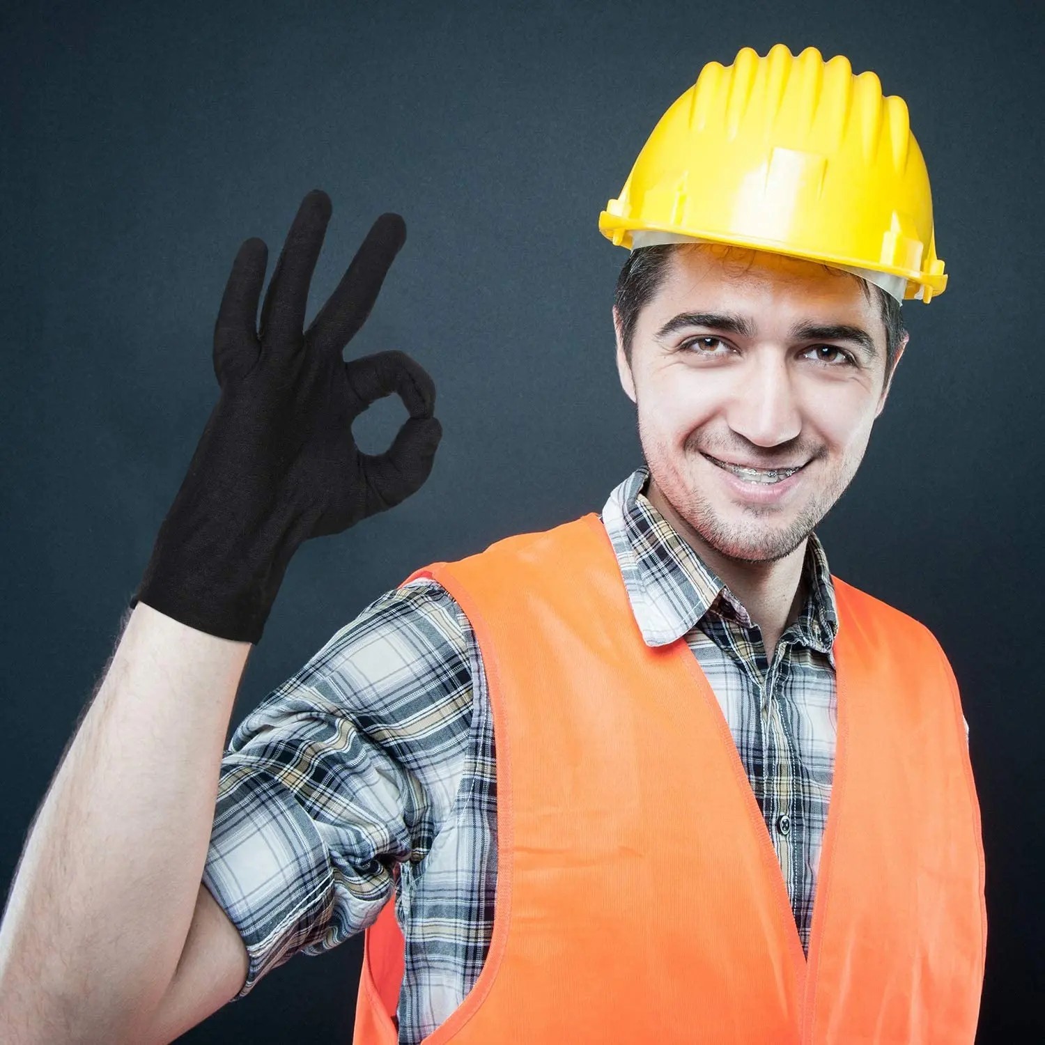 Custom logo polishing black watch gloves premium microfiber jewelry gloves wholesale