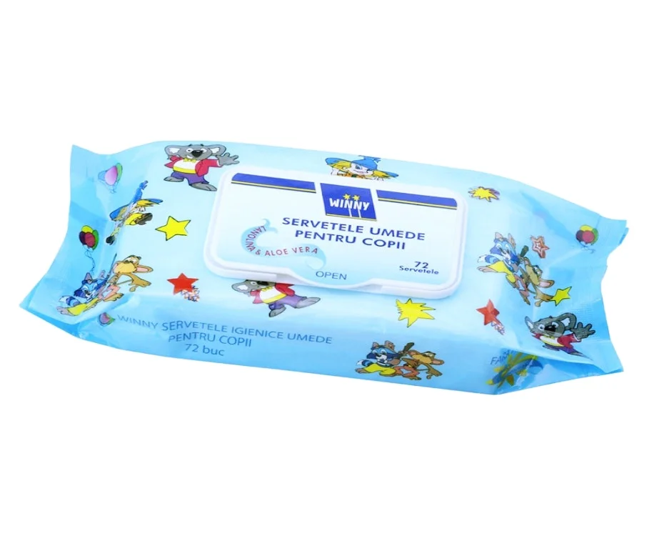 72ct OEM acohol Бесплатный нетканый материал мягкие дешевые детские влажные салфетки