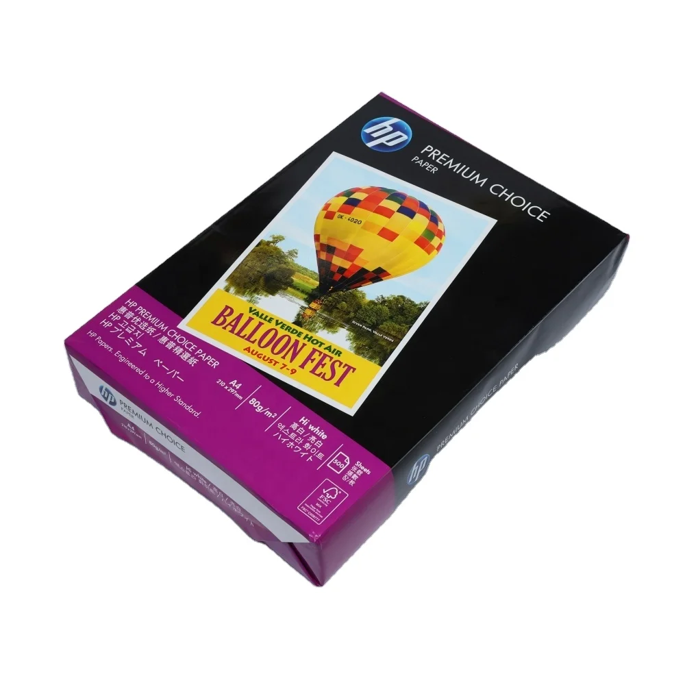 Wholesale Wood Pulp Printing Paper White A4 Size 500 Sheets 70 75 80 Gsm Copy A4 Paper