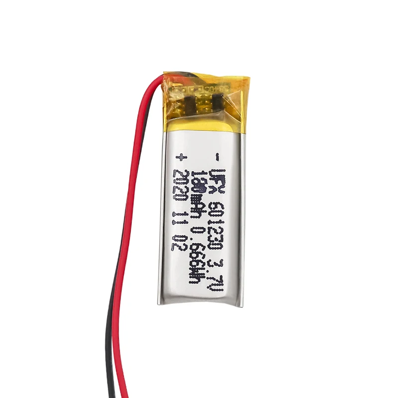 Lithium Ion Polymer Cell Factory Supply Bluetooth Headset Batteries UFX 601230 180mAh 3.7V High Quality Rechargeable Battery