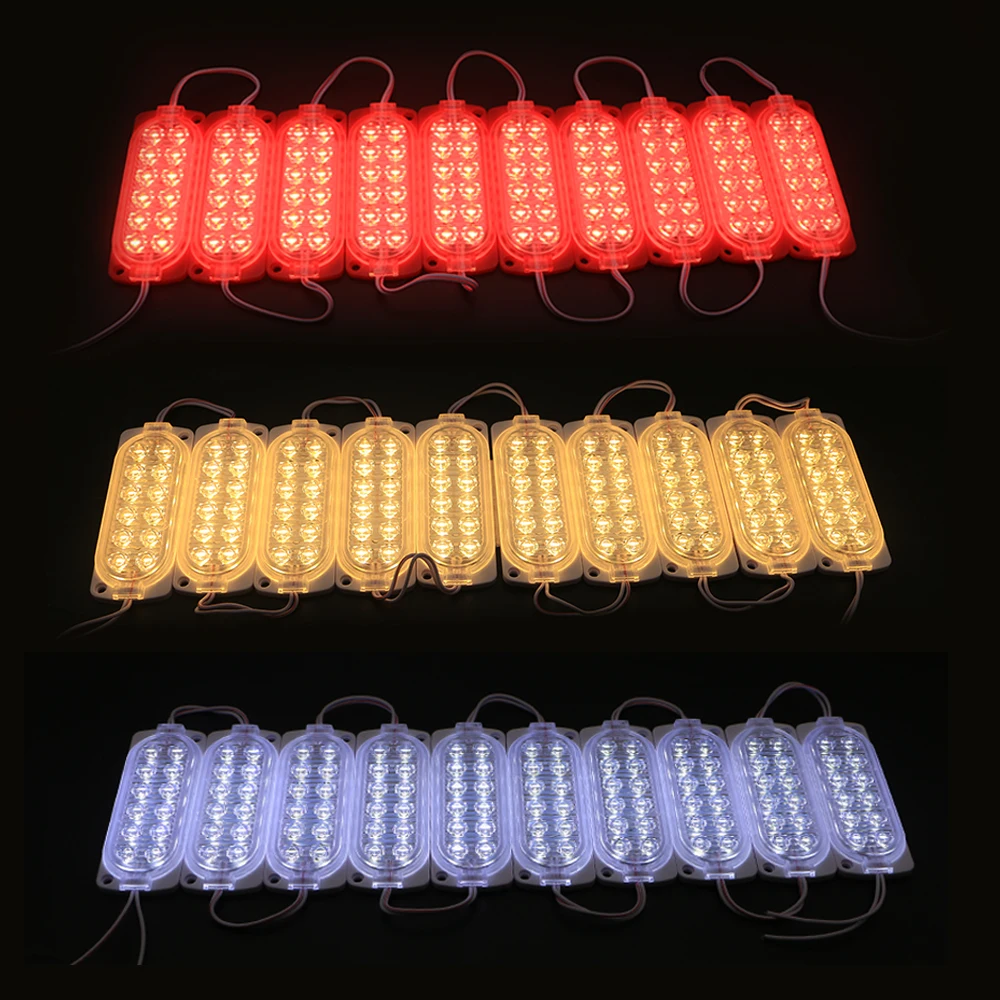 Fashion DC12V 2W double row two line led automotive vehicles motorbike accessories chip modules light