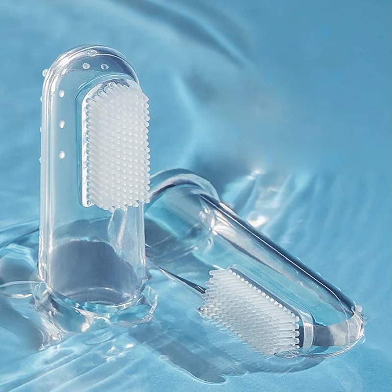 New Design Baby Finger Toothbrush Easy Oral Hygiene Babies Cleaning Teeth Soft Silicone Baby Finger Toothbrush For Training