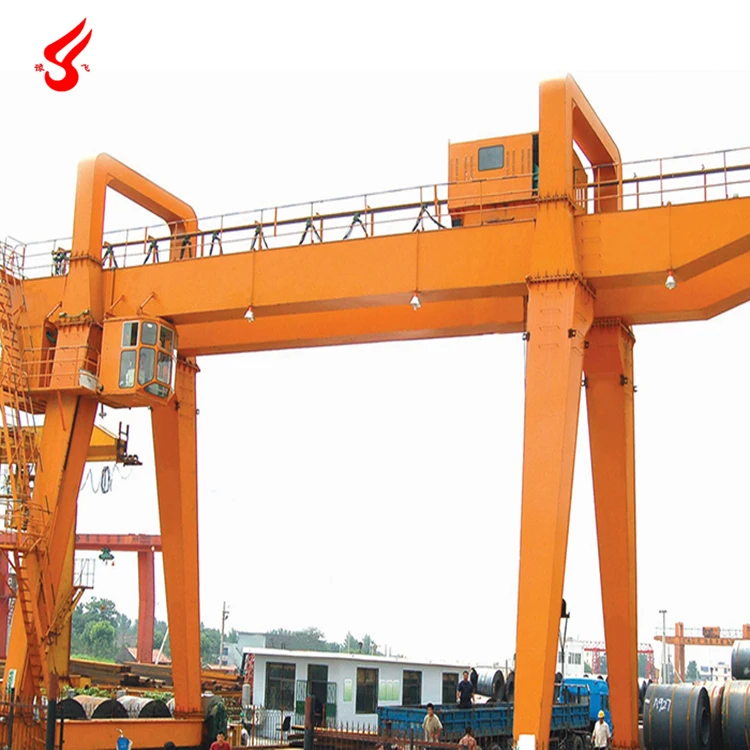 A type double rails gantry crane 35 tons 100 ton double girder gantry crane