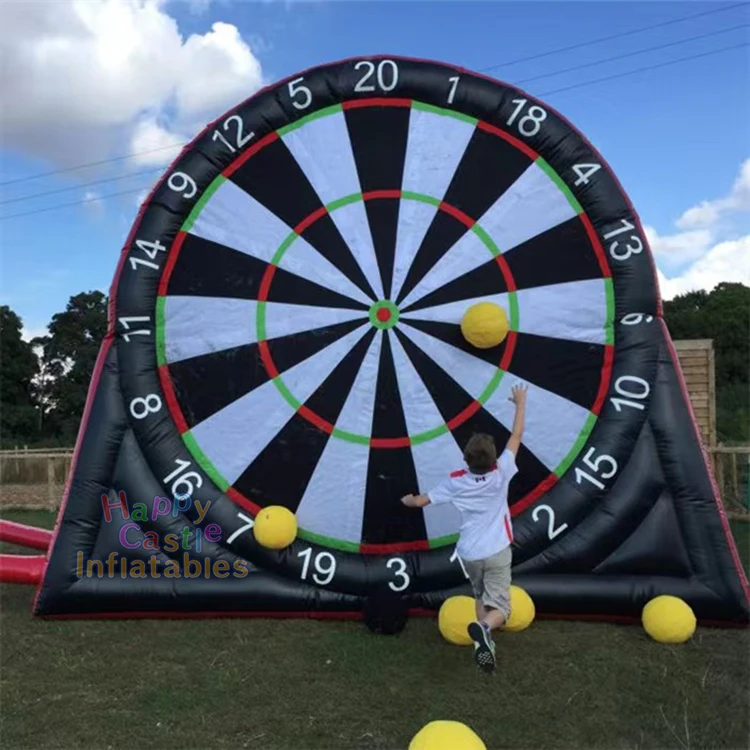 Cheap price 3mH,4mH or customized size outdoor inflatable  soccer dart board games  for sale