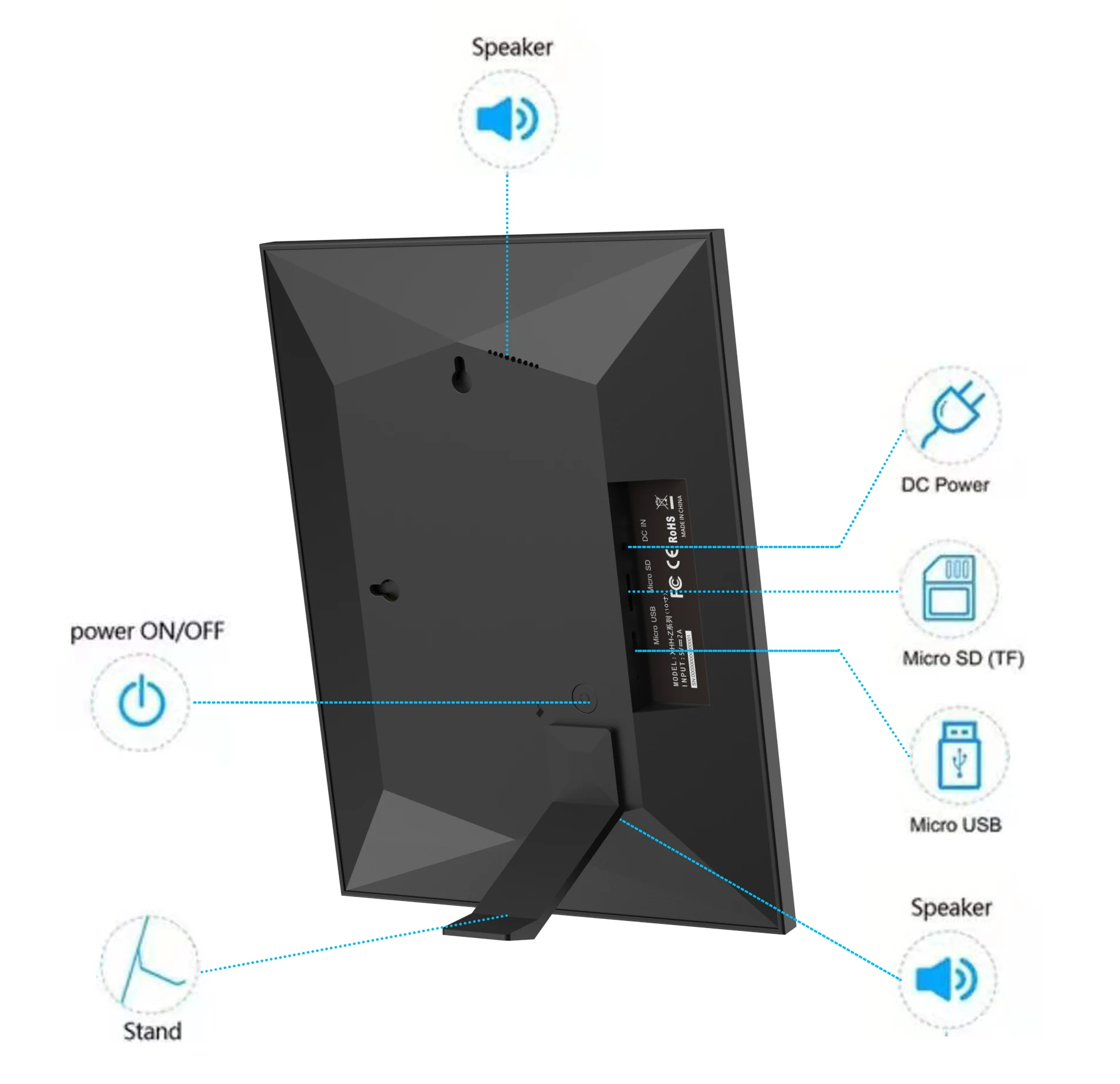 С ЖК-дисплеем oem акриловое волокно-цифровые фото-рамка цифровая камера с Wi-Fi для фоторамка