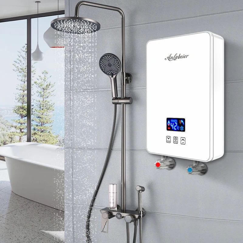 new design home 220v CE small bath kitchen hot shower tankless instant electric water heater brand