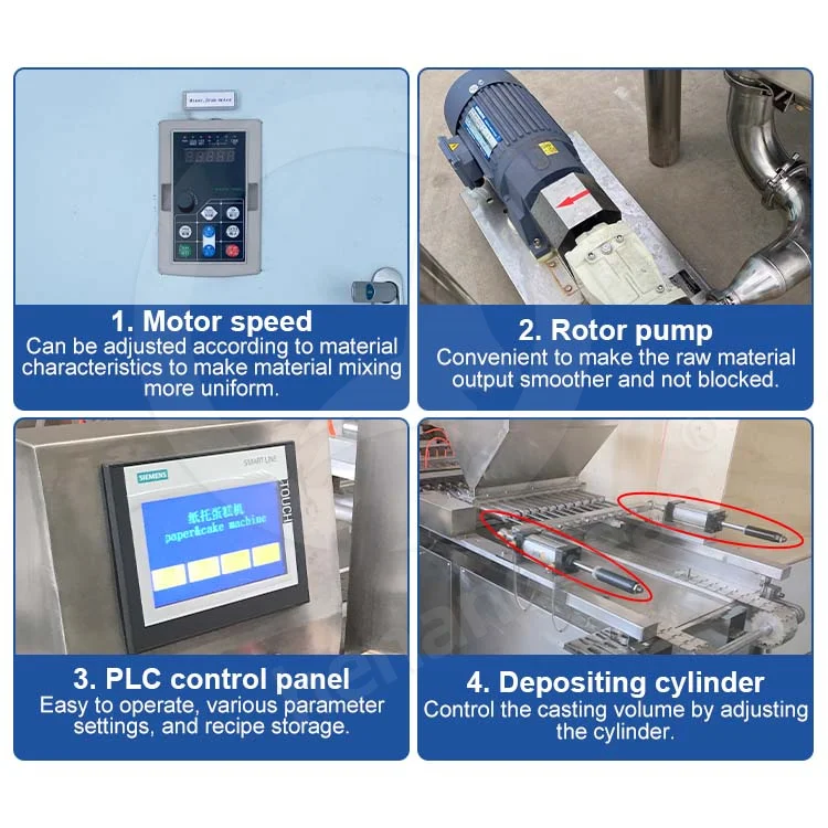 OCEAN Save Labor Cost Full Automatic Cup Cake Make Bake Equipment Mini Cupcake Maker Machine with Oven