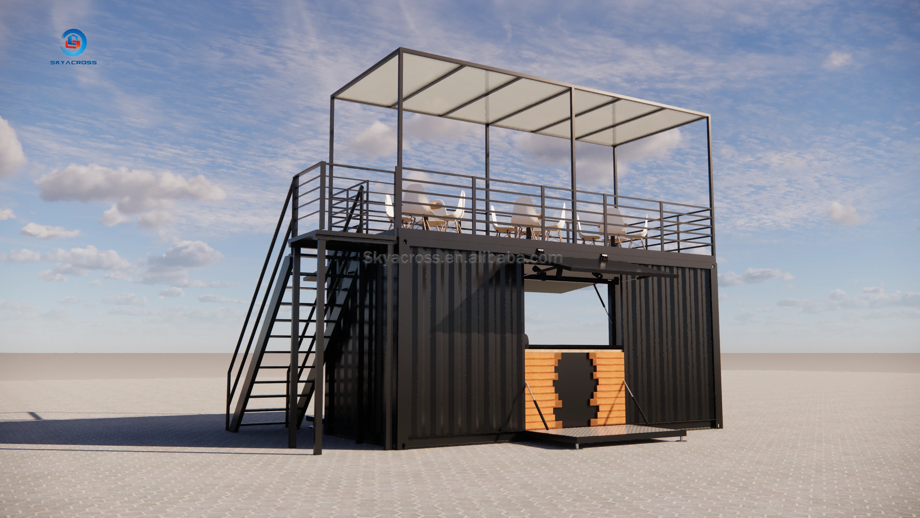 Luxury Shipping Container House Mobile Restaurant/prefab Container Food Bar Coffee/kiosk Shop