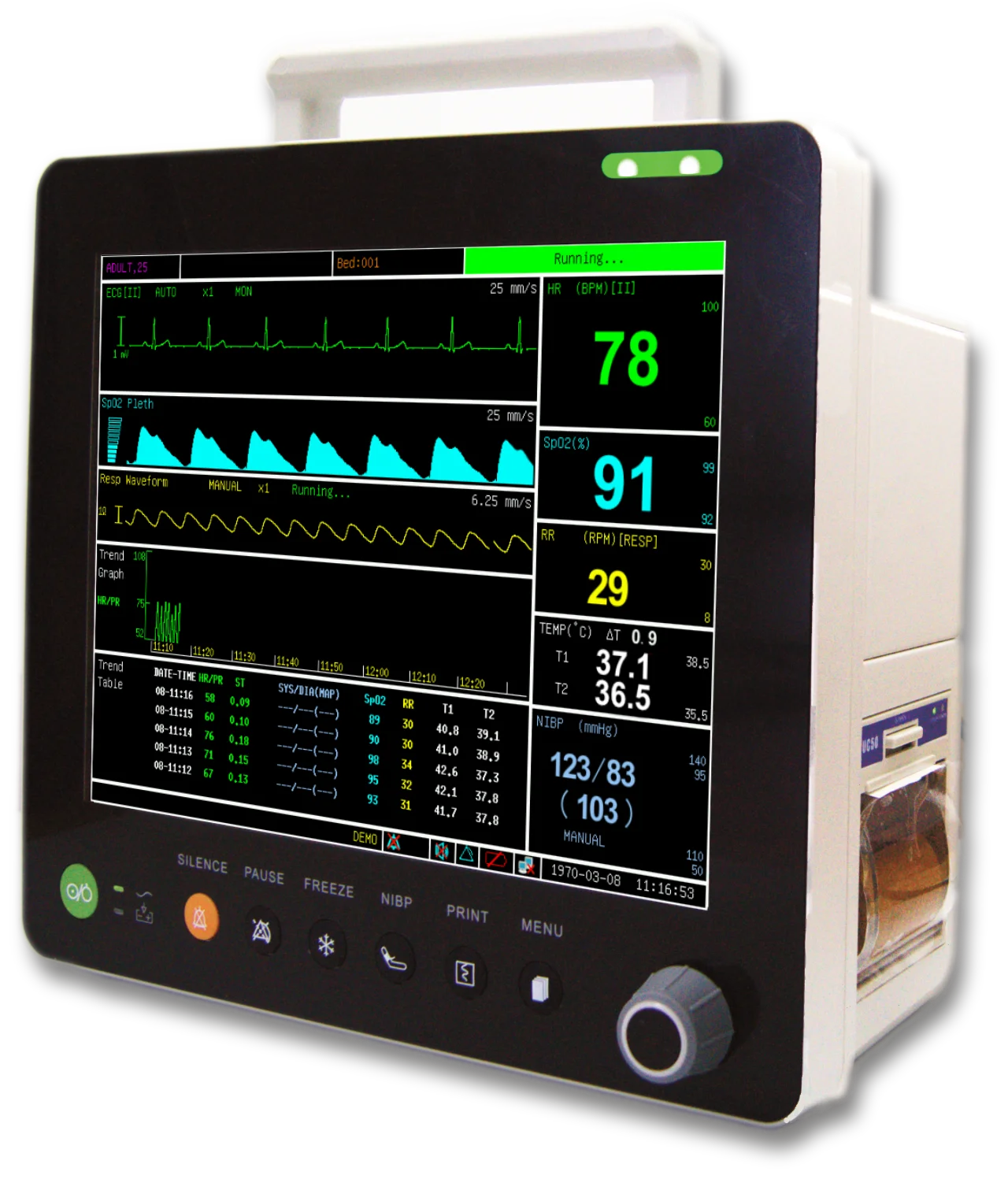 PM6000 New Arrival Monitor Signs Vitals Parameters Medical Monitor