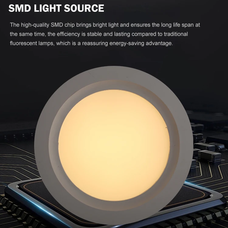 Higher Lumen white smd color 12w 18w 24w 30w r4s rcm surface mounted led downlight