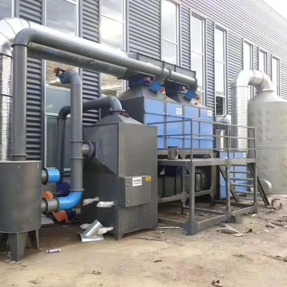 
High Quality Exhaust Gas Treatment Automatic Powder Coating Line Equipment Machine 