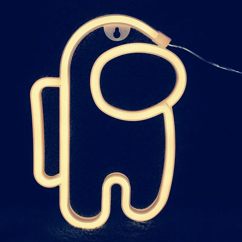 led astronaut figura anime rgb neon strip lights event decoration supplies decoration items for event custom neon light