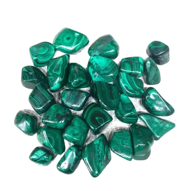 Natural quartz fengshui healing crystals bulk tumbled stones malachite gravel Decor