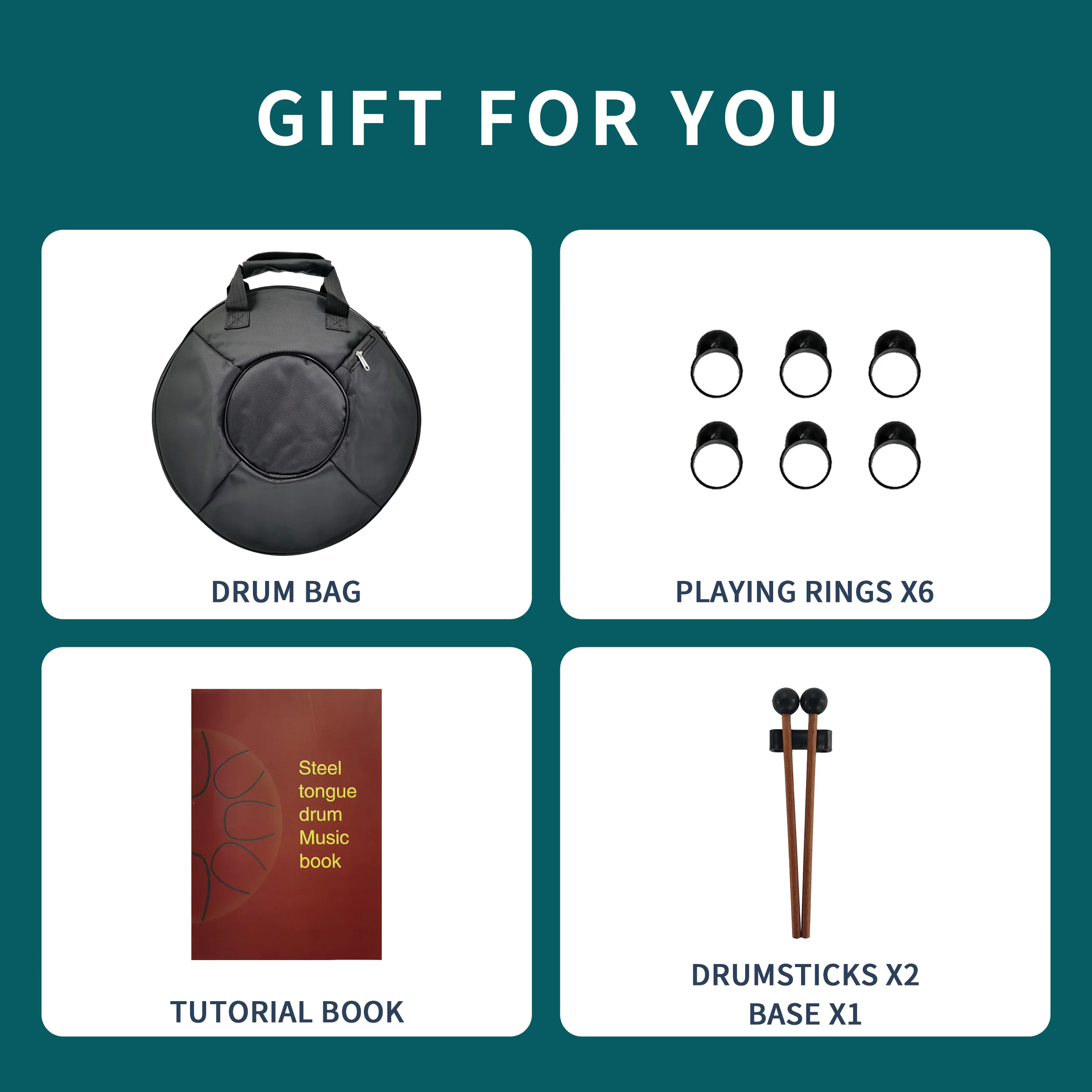 Стальной барабан ASTEMAN со стальным языком, звездная серия, Звездный зеленый, 14 дюймов, 15 тонов, ключ с