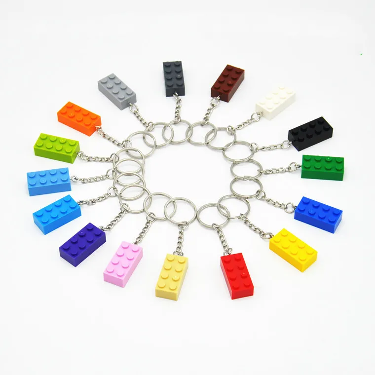 Blocks Legoing Keyring Heart Blocks Toy Brick Building Blocks Accessories Model Kits