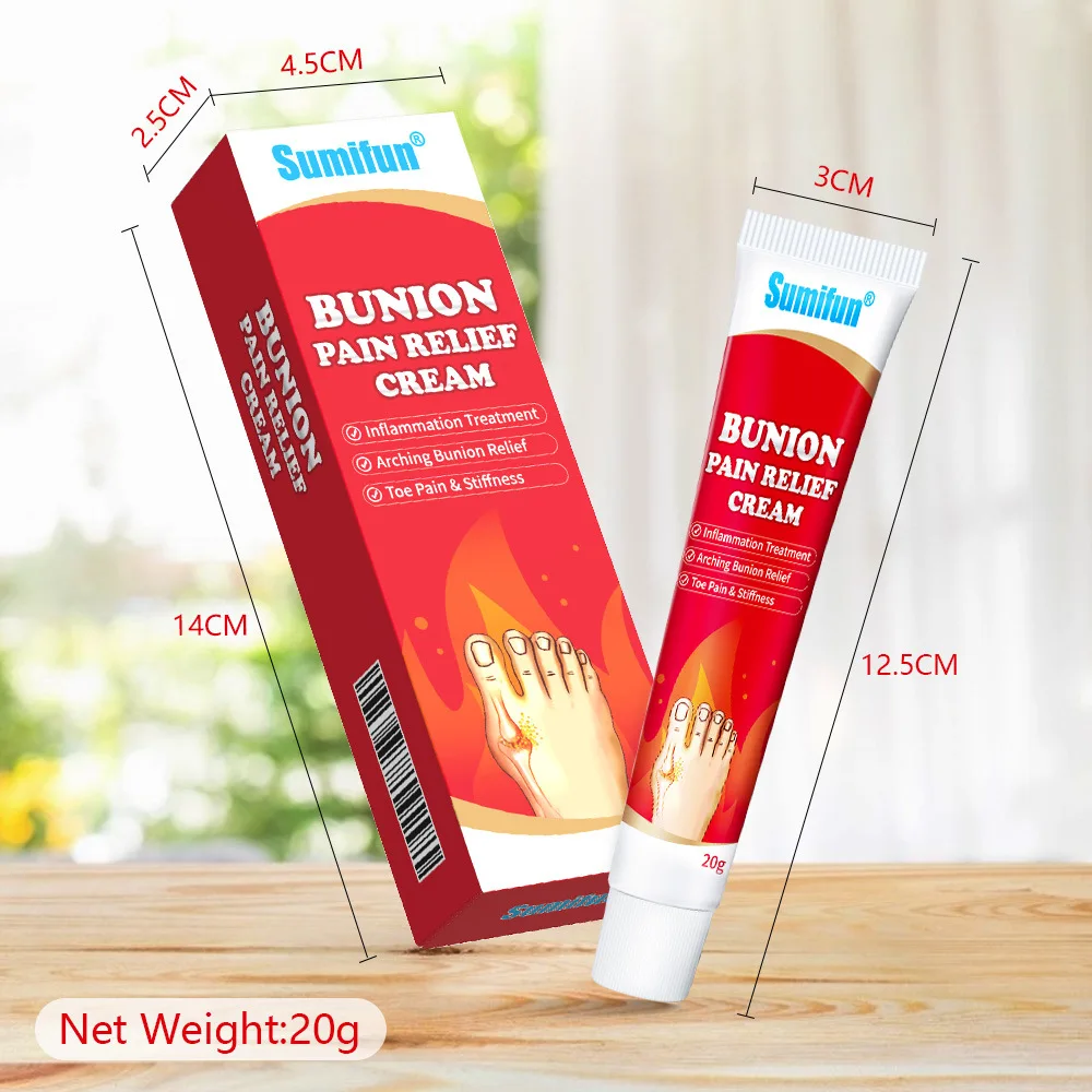 20g Bunion Gout Knee Pain Relief Cream Toe Joint Valgus Corrector Cream Hallux Knee Lumbar Arthritis Treatment Medical Plaster