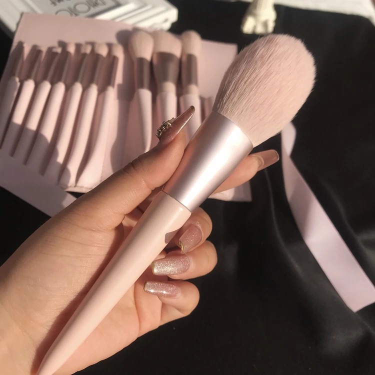 Wholesale Price Easy Operation Rainbow Set Cute Professional Private Label Cosmetic Custom Logo Black Makeup Brush Sets