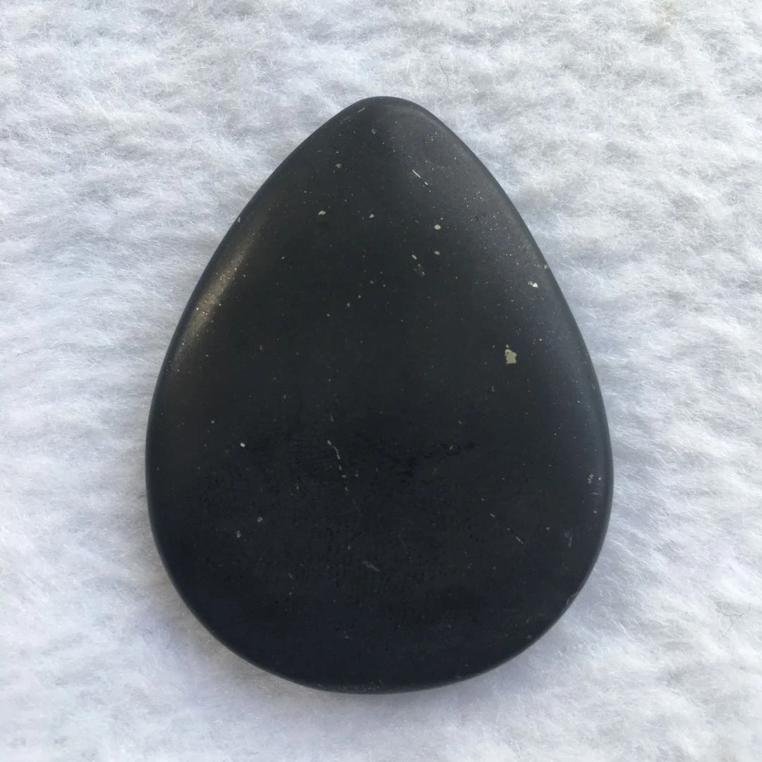 Polished  Free Form Russian Shungite Gemstones  For Jewelry Pendants