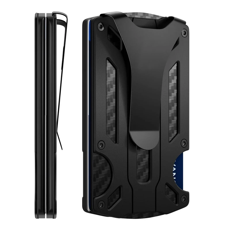 Slim RFID Blocking Thin Wallet Card Holder Long Wallet for Men Carbon Fiber Aluminium Other Wallets Holders