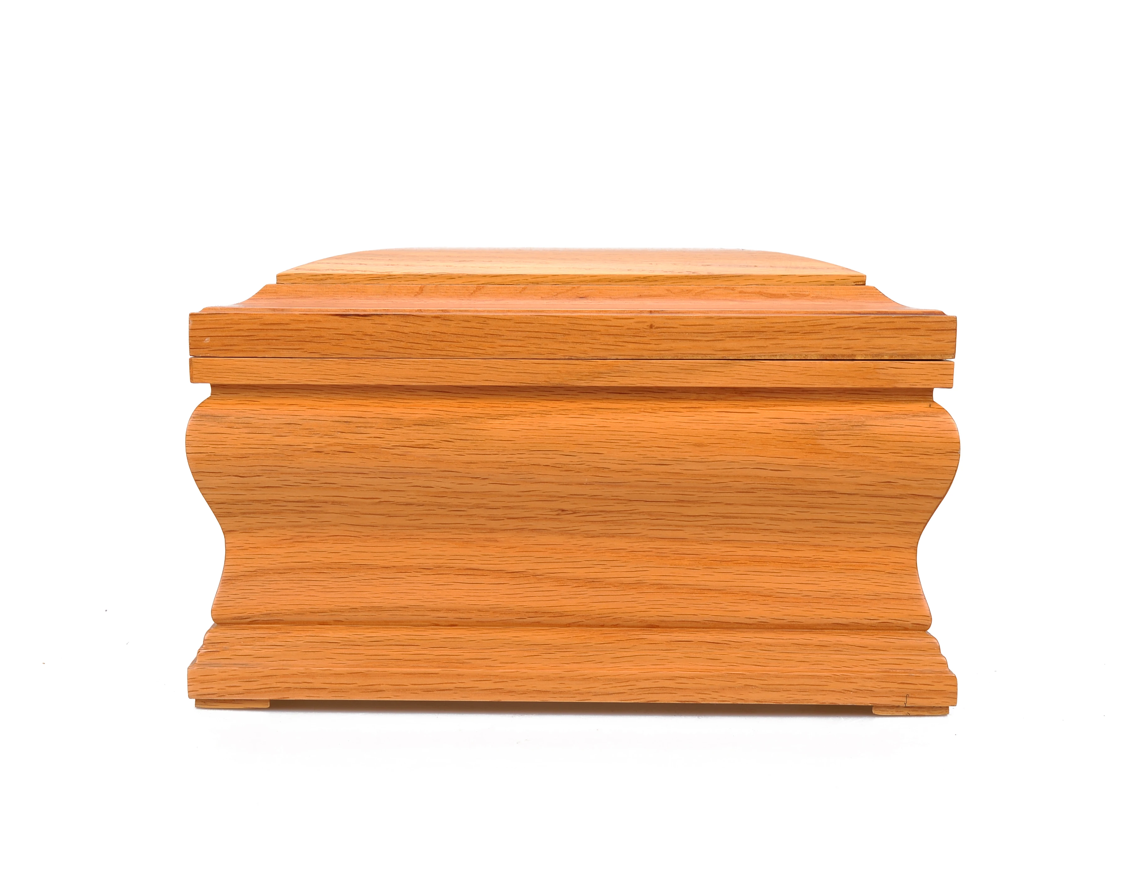 A008 Funeral Supplies Wholesale Solid Oak Wood Human Cremation Urns