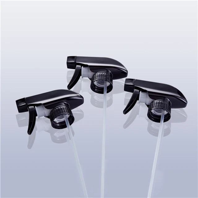 wholesale top quality 28/400 28/410 all plastic trigger sprayer with spray nozzles for cleaning plastic bottle top