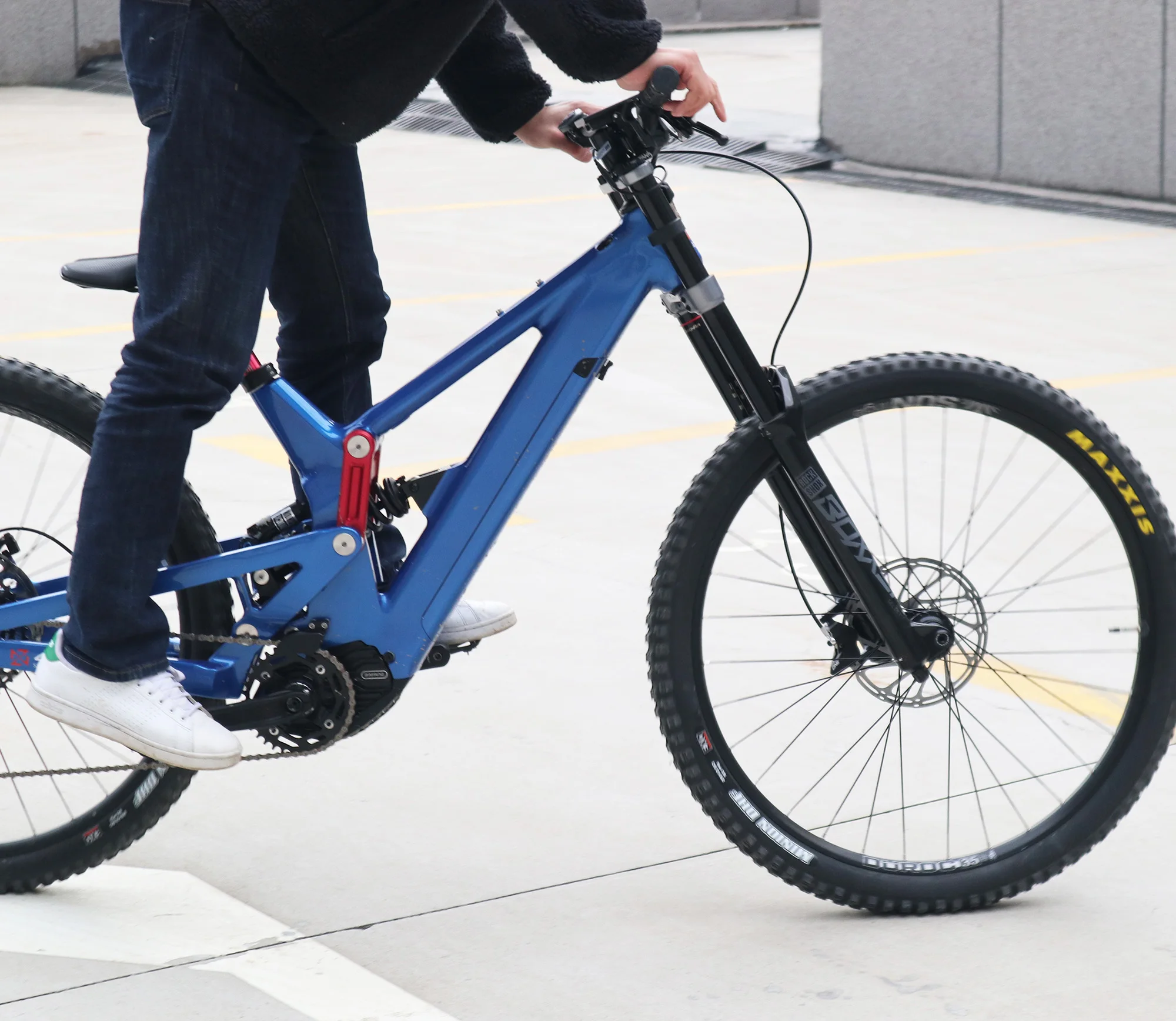 Aluminum Alloy Downhill Mountain Bike VPP Downhill Ebike Off Road MTB Full Suspension Rockshox Electric Bike