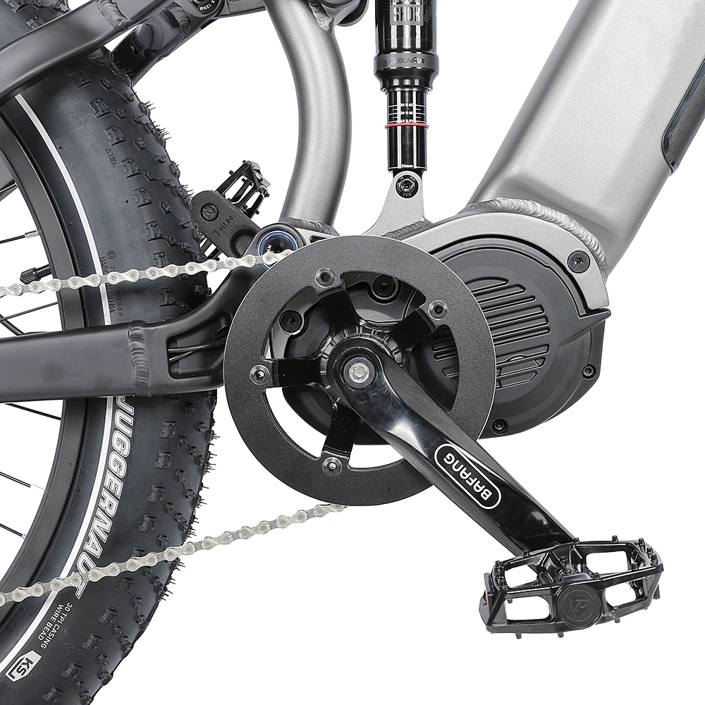  Bafang M620 48 в 1000 Вт Средний приводной двигатель полная Подвеска Толстая шина внедорожные горные электрические велосипеды для взрослых