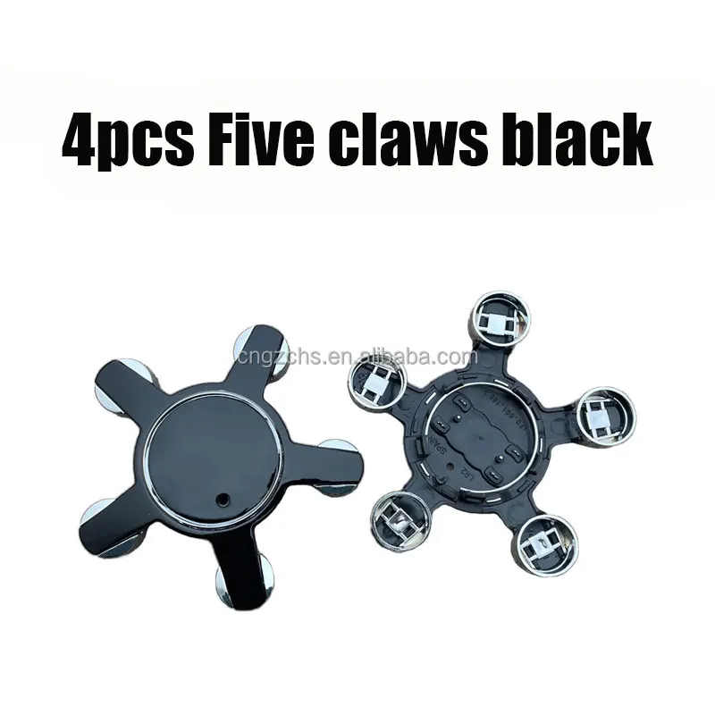 4pcs/set Car Wheel Hub Center Ca ps Five claws Center Cover Wheel sticker Logo For Audi A3 A4L A6L A7 A8L Q5L RS8 TT Accessories