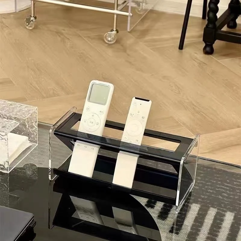 New Arrival Acrylic Remote Control Holder Durable Acrylic Remote Control Storage Box Rack for Christmas Gift