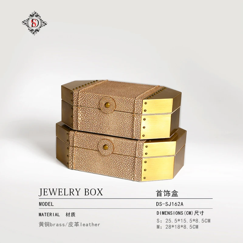 Modern new Chinese model room jewelry jewelry box indoor wine cabinet soft decoration decorative box ornaments storage box