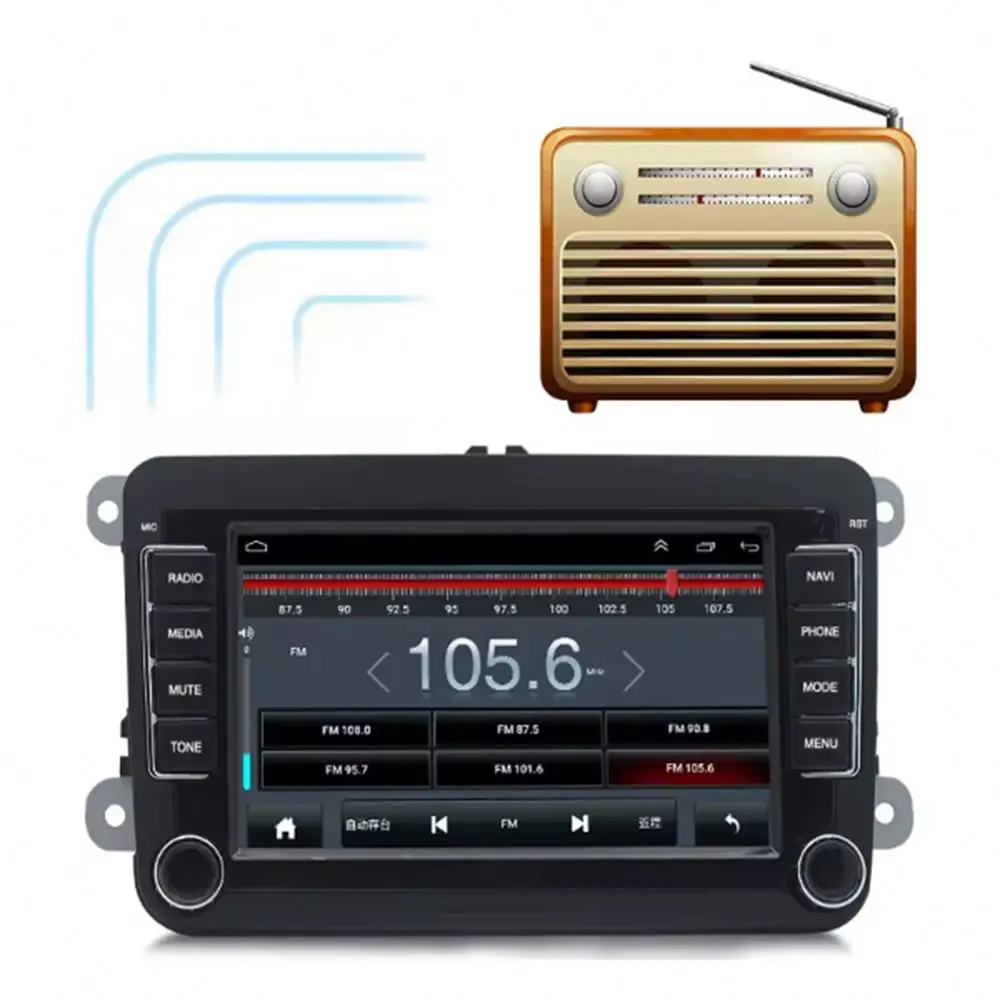 Car Radio Classic Vintage Stereo Player Car Autoradio Player MP3 AUX USB SD Bluetooth Hands-free Speaker Bluetooth